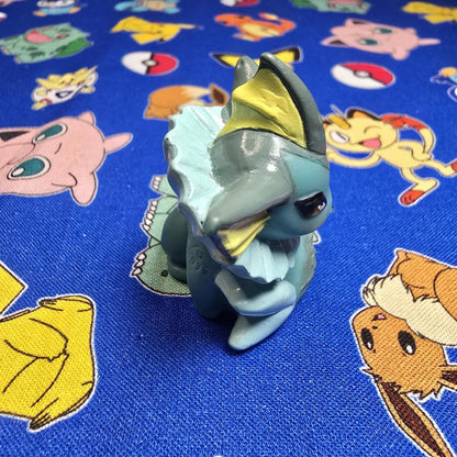Pokemon Vaporeon Dark Figure Finger Puppet 1996 Nintendo Bandai Vintage Japan US