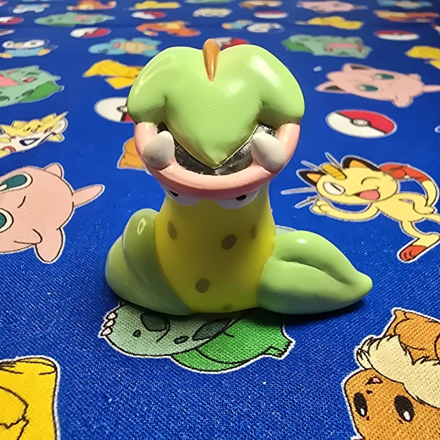 Pokemon Victreebel Pink Figure Finger Puppet 1997 Bandai Nintendo PVC Vintage US