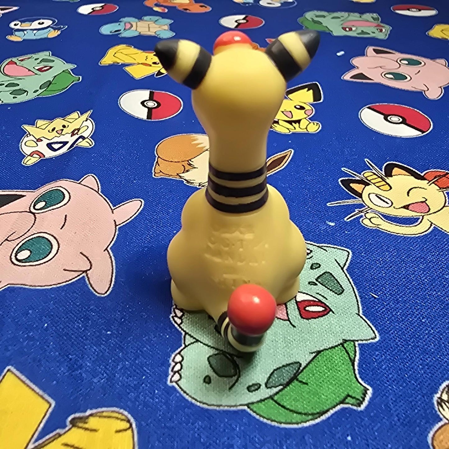 Pokemon Ampharos Figure Finger Puppet 2000 Nintendo Bandai PVC Vintage Japan USA