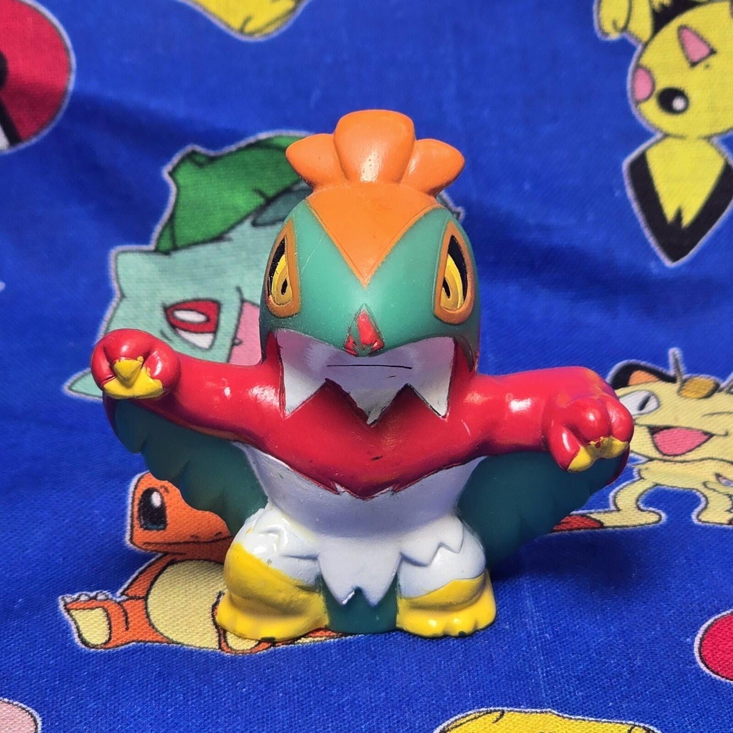 Pokemon Hawlucha Figure Finger Puppet 2014 Nintendo Bandai PVC Japan USA Seller