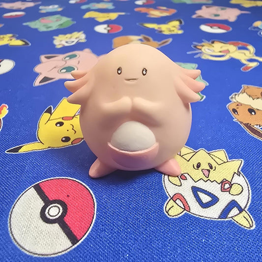 Pokemon Chansey Figure Finger Puppet 1997 Nintendo Bandai PVC Vintage Japan USA