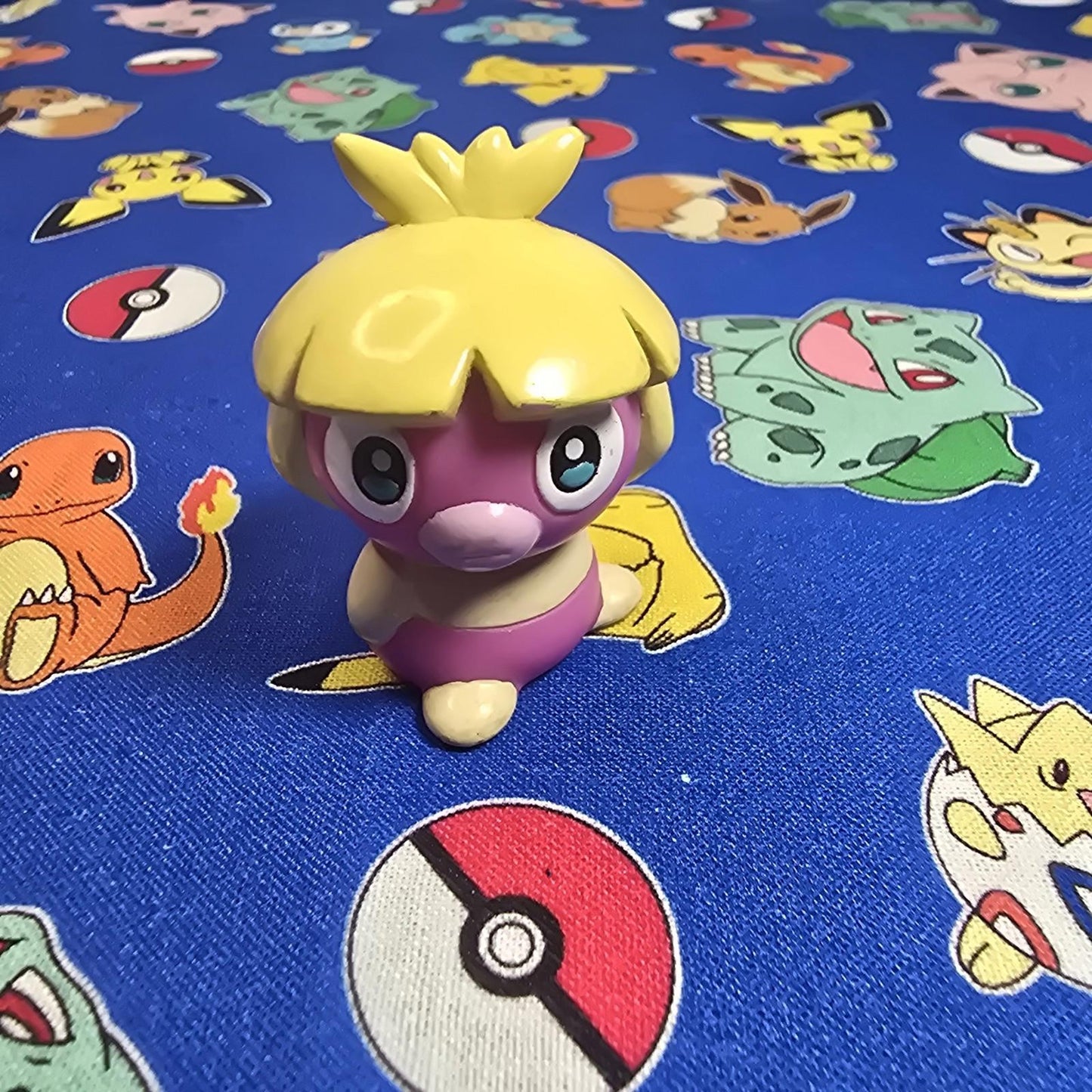 Pokemon Smoochum Figure Finger Puppet 2001 Nintendo Bandai PVC Vintage Japan USA
