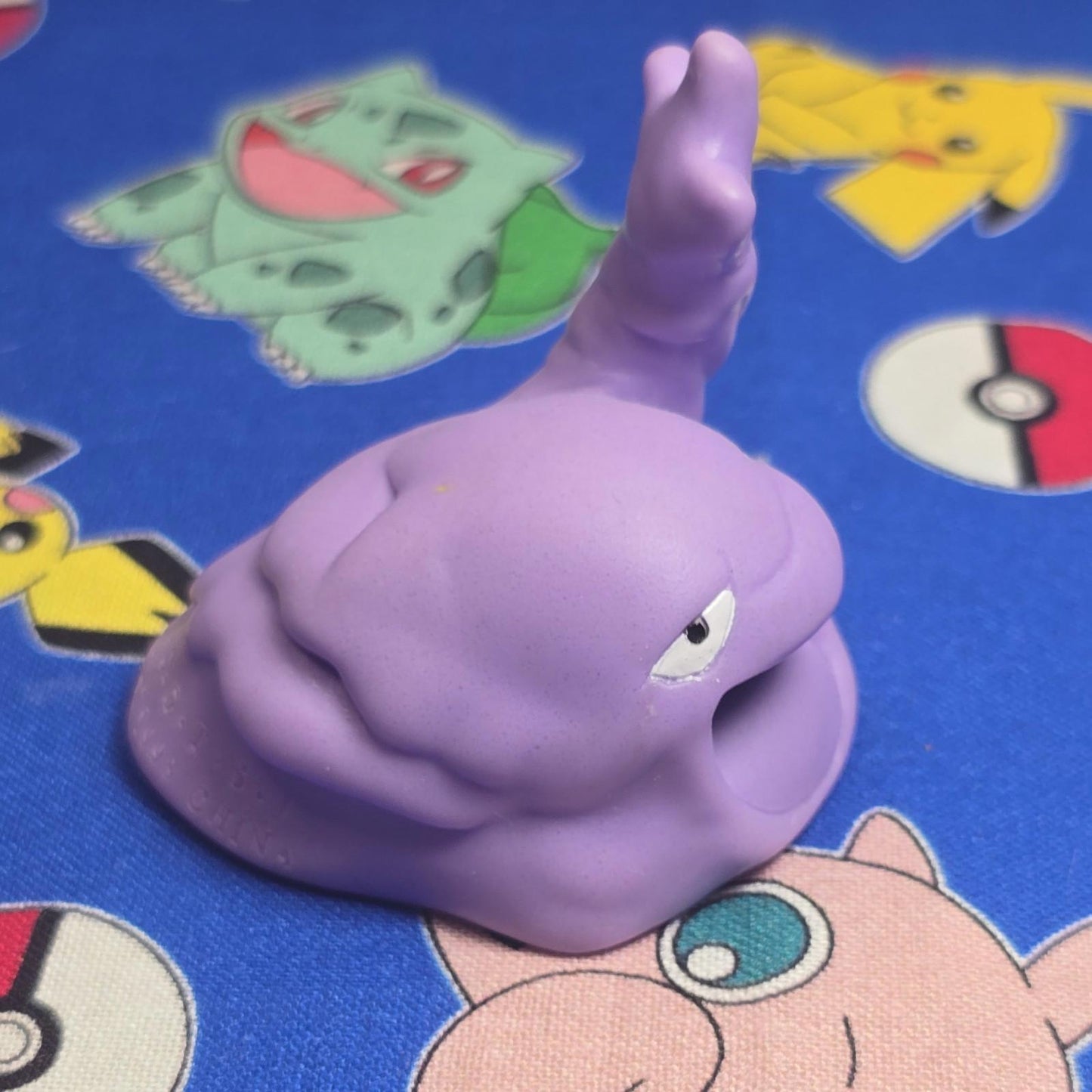 Pokemon Muk Purple Figure Finger Puppet 1998 Nintendo Bandai Vintage Japan USA
