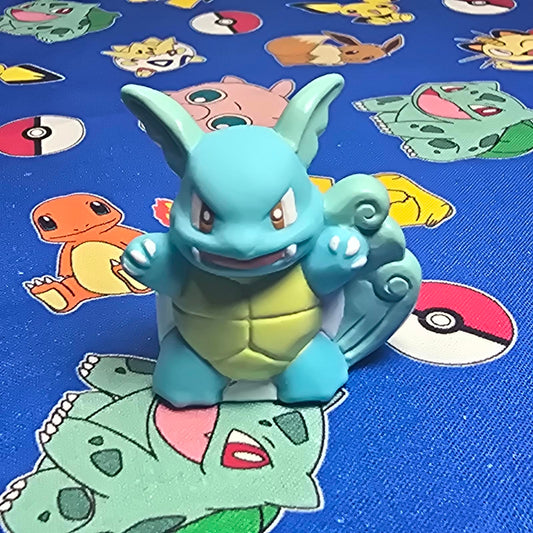 Pokemon Wartortle Figure Finger Puppet 1996 Nintendo Bandai PVC Vintage Japan US