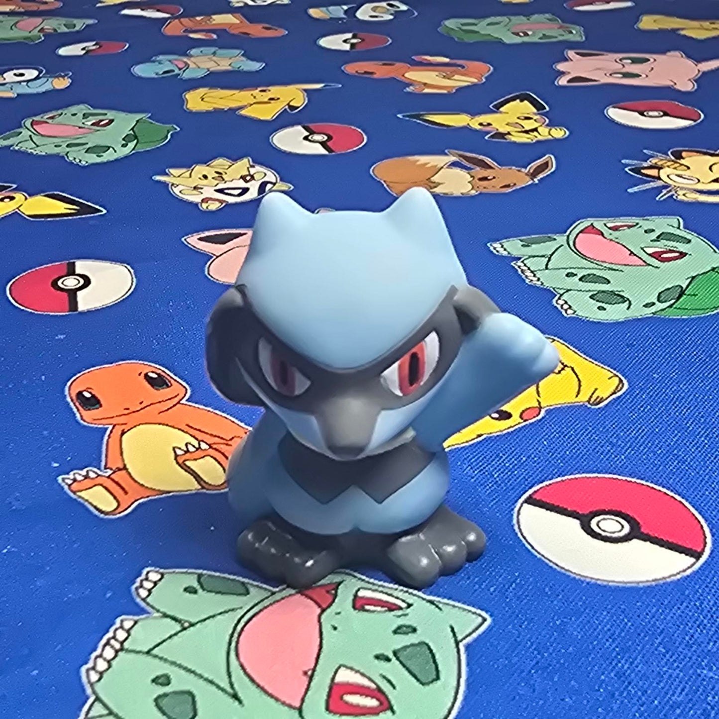 Pokemon Riolu Figure Finger Puppet 2012 Nintendo Bandai PVC Toy Japan USA Seller