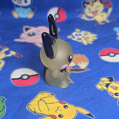 Pokemon Pichu Clear Female Figure Finger Puppet 2009 Nintendo Bandai Japan USA