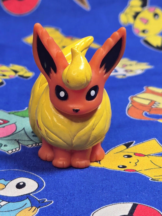 Pokemon Flareon Figure Finger Puppet 1997 Nintendo Bandai PVC Vintage Japan USA