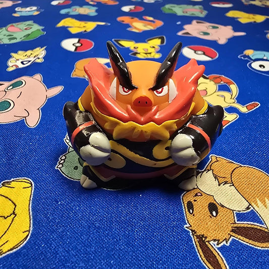 Pokemon Emboar Figure Finger Puppet 2012 Nintendo Bandai PVC Japan USA Seller