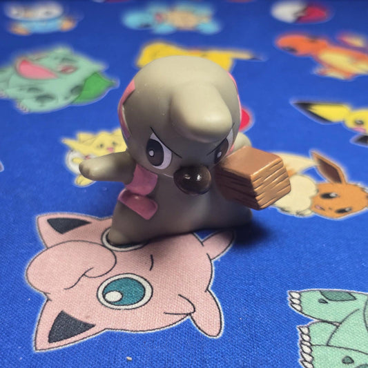 Pokemon Timburr Figure Finger Puppet 2011 Nintendo Bandai PVC Japan USA Seller