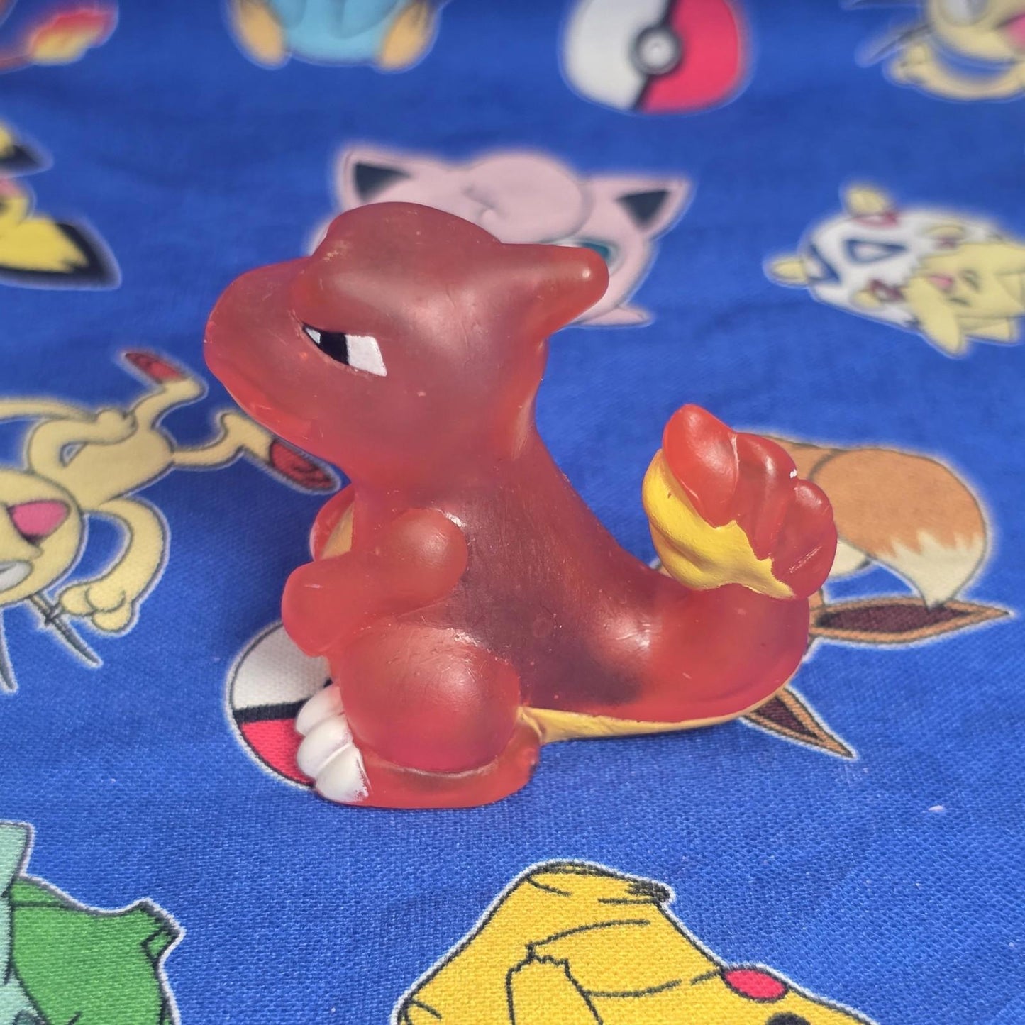 Pokemon Charmeleon Clear Figure Finger Puppet 1996 Nintendo PVC Bandai Japan USA