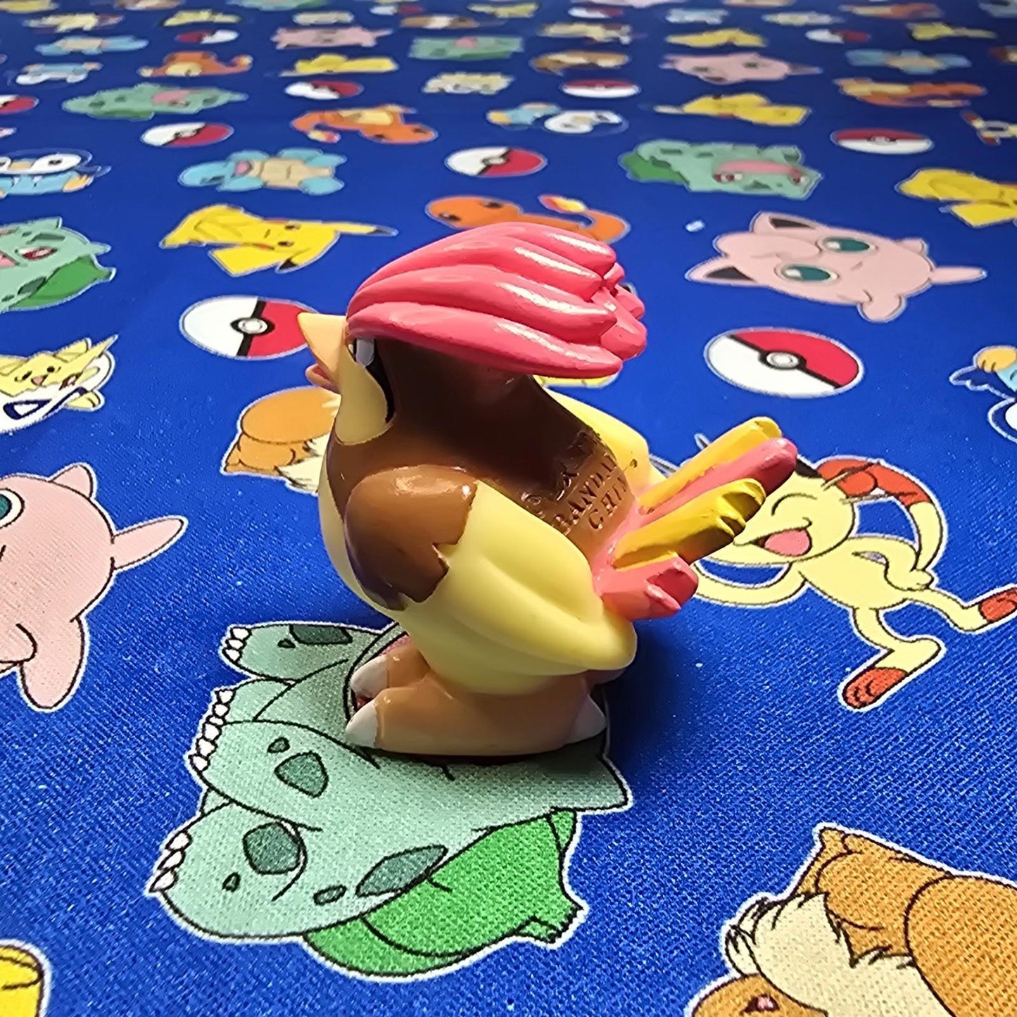 Pokemon Pidgeotto Pink Figure Finger Puppet 1997 Bandai Nintendo Vintage USA