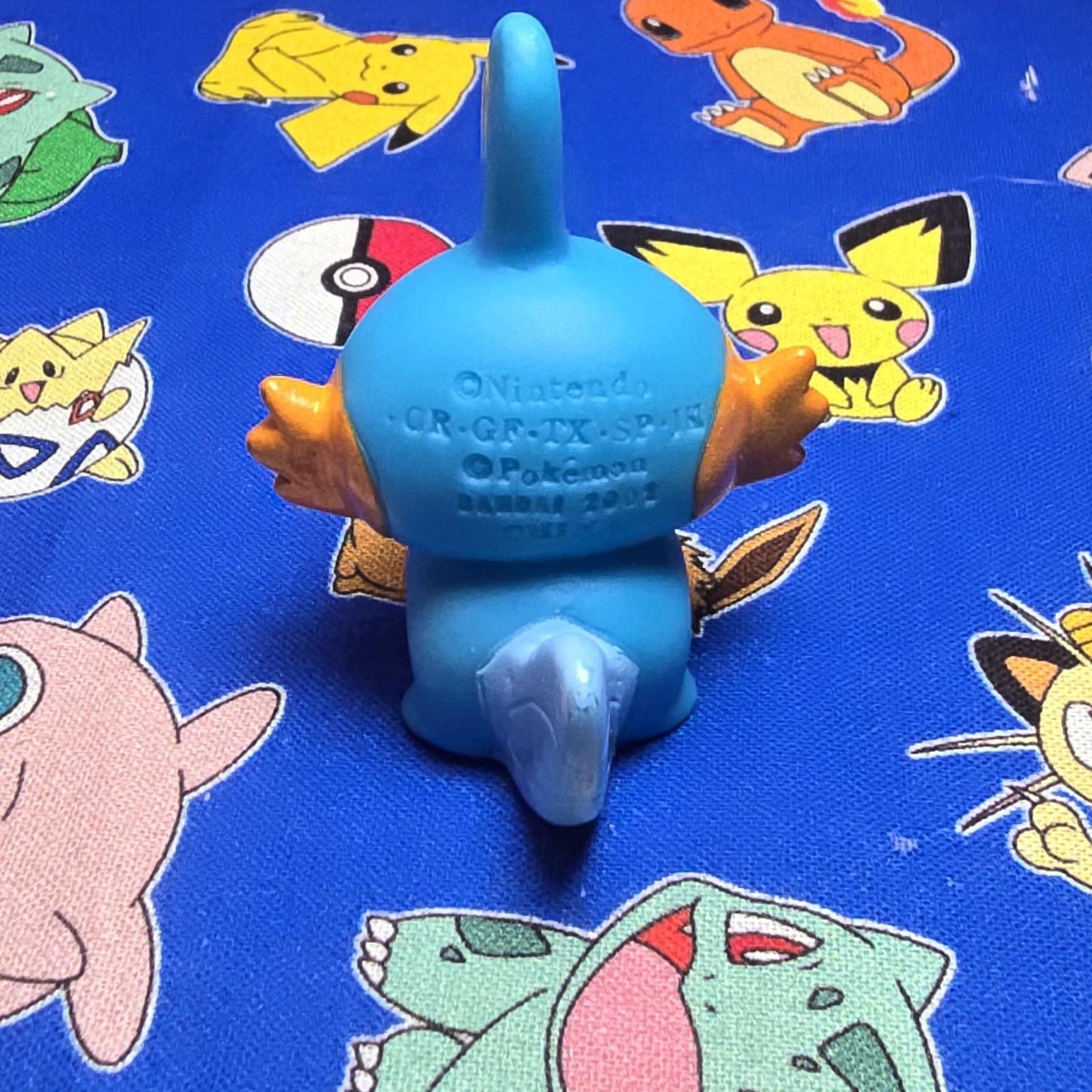 Pokemon Mudkip Figure Finger Puppet 2002 Nintendo Bandai PVC Vintage Japan USA