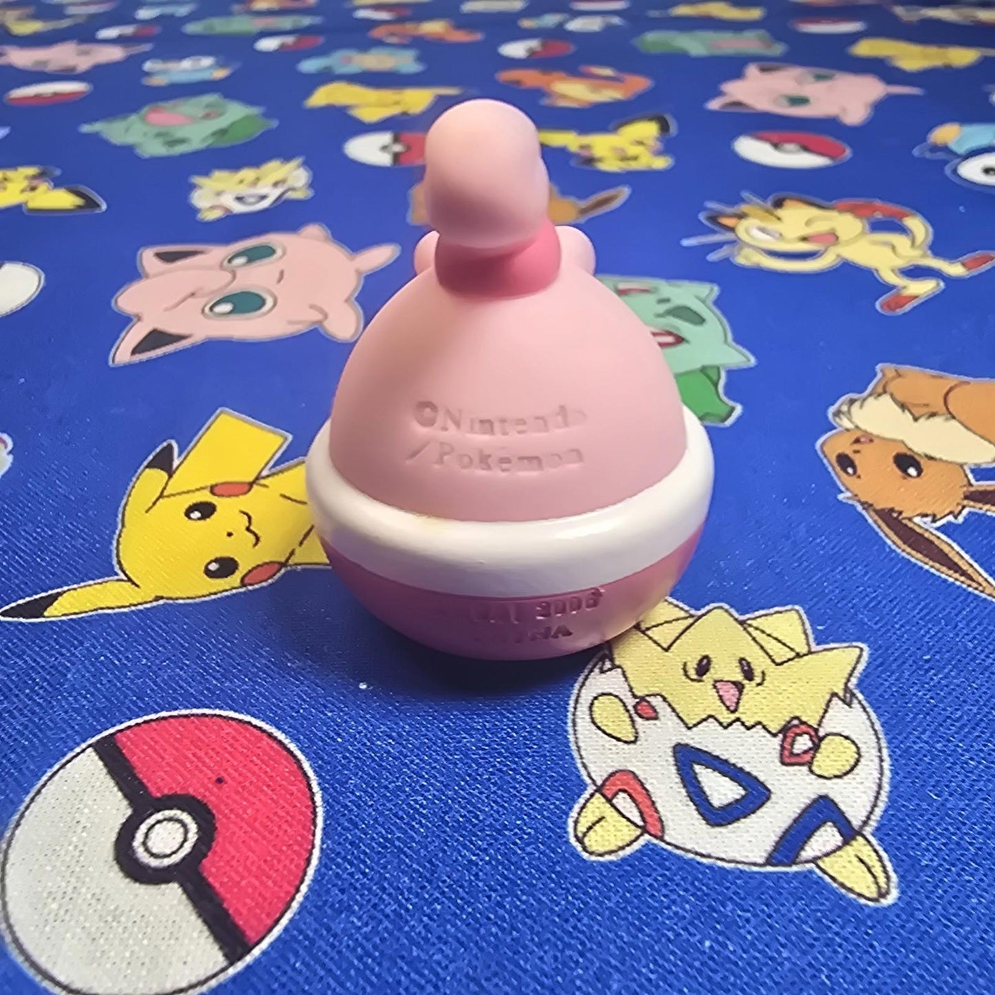 Pokemon Happiny Figure Finger Puppet 2006 Nintendo Bandai PVC Vintage Japan USA