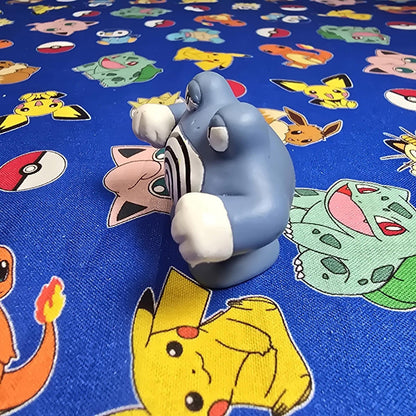 Pokemon Poliwrath Dark Figure Finger Puppet 1997 Bandai Nintendo PVC Vintage US