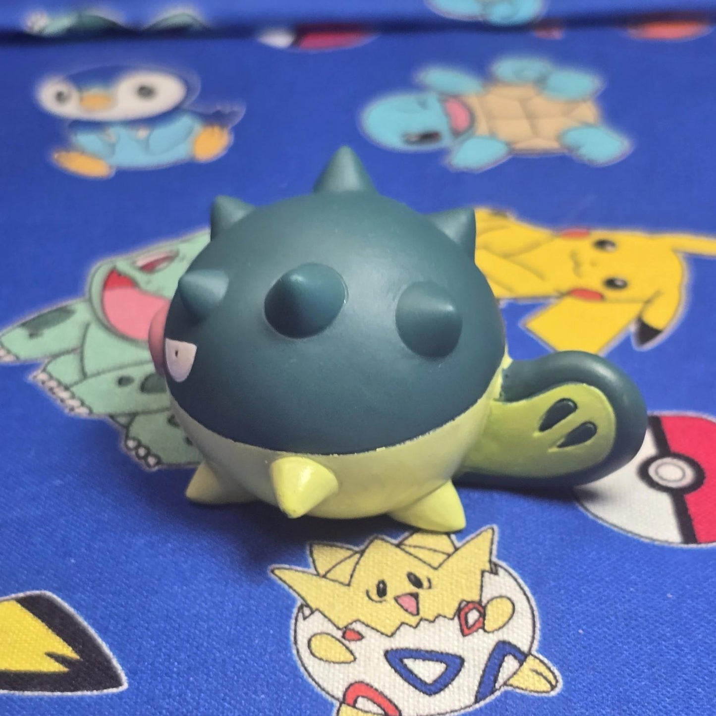 Pokemon Qwilfish Figure Finger Puppet 2001 Nintendo Bandai Vintage PVC Japan USA