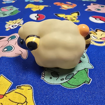 Pokemon Mareep Figure Finger Puppet 2000 Nintendo Bandai PVC Vintage Japan USA