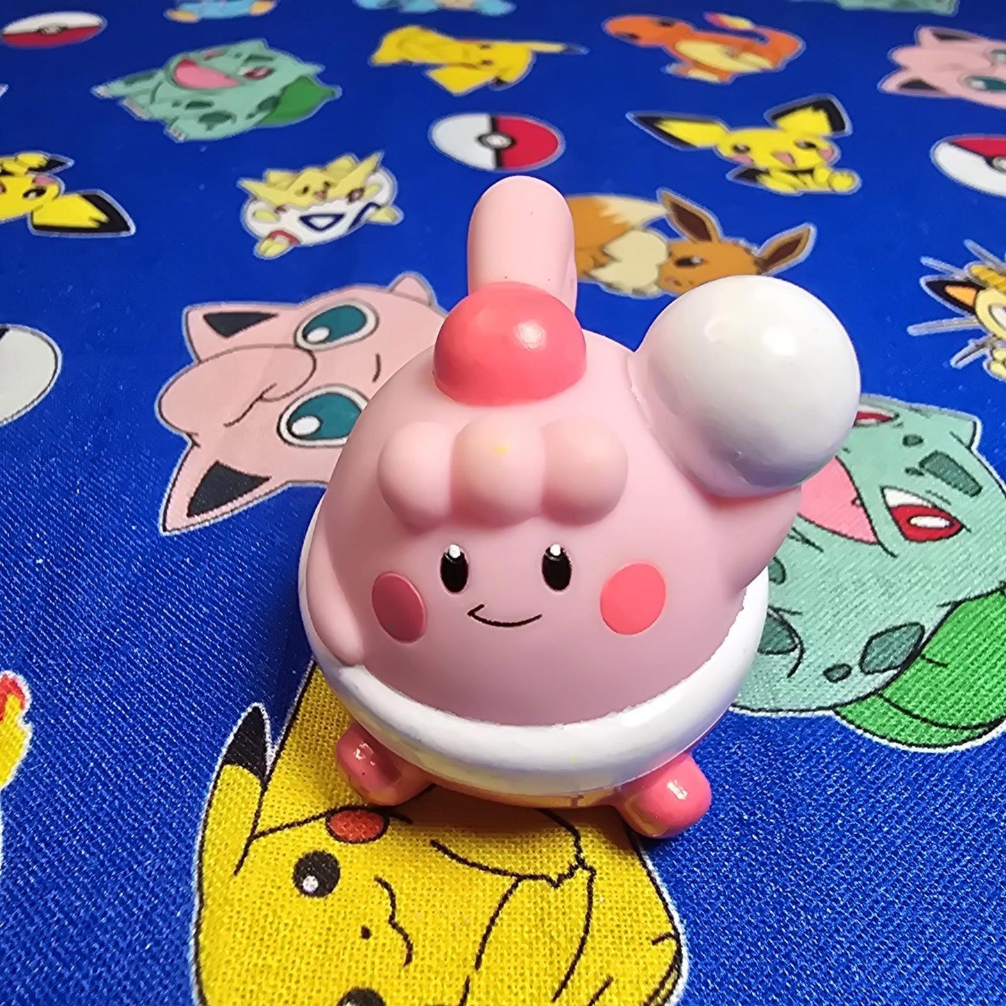 Pokemon Happiny Figure Finger Puppet 2008 Nintendo Bandai PVC Japan USA Seller
