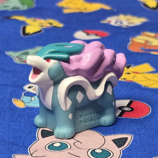 Pokemon Suicune Figure Finger Puppet 2009 Nintendo Bandai PVC Japan USA Seller