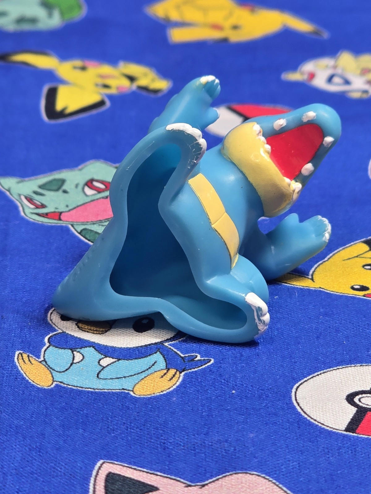 Pokemon Feraligatr Figure Finger Puppet 2007 Nintendo Bandai Japan USA Seller