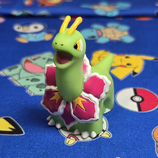 Pokemon Meganium Figure Finger Puppet 2001 Nintendo Bandai PVC Vintage Japan US