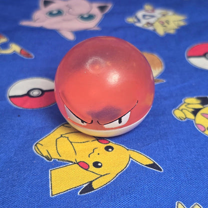 Pokemon Voltorb Clear Figure Finger Puppet 1996 Nintendo Bandai Vintage Japan US