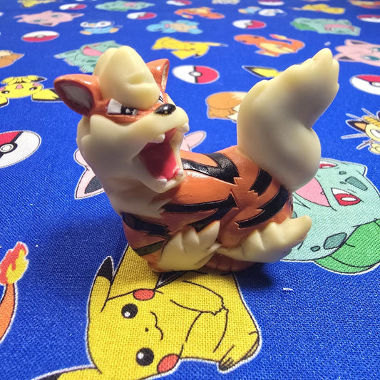 Pokemon Arcanine Dark Figure Finger Puppet 1997 Bandai Nintendo PVC Vintage USA