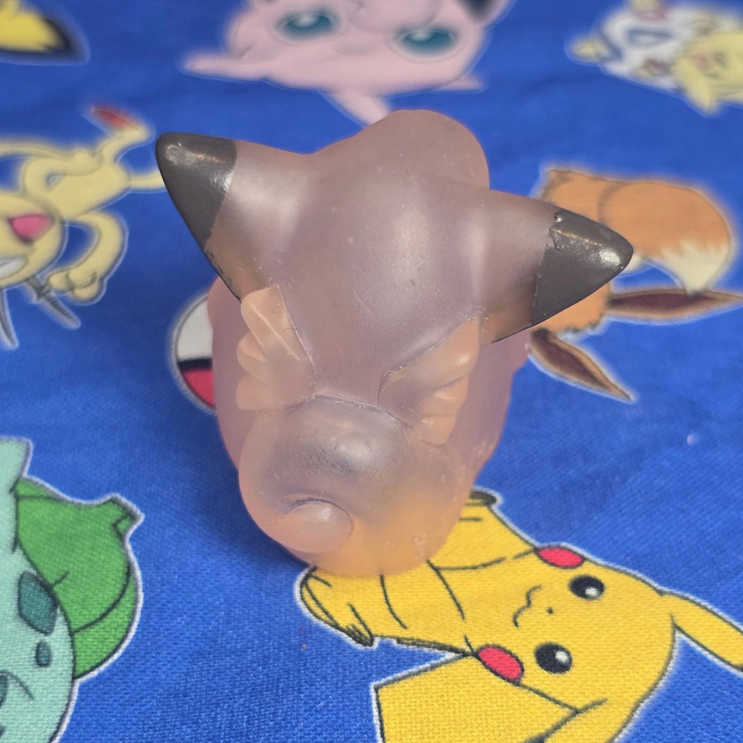 Pokemon Clefairy Clear Figure Finger Puppet 1996 Nintendo Bandai PVC Japan USA