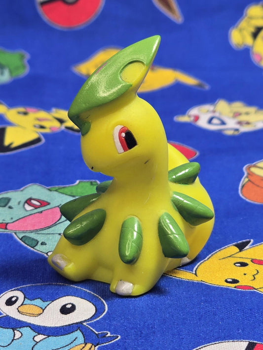 Pokemon Bayleef Figure Finger Puppet 2010 Nintendo Bandai PVC Japan USA Seller