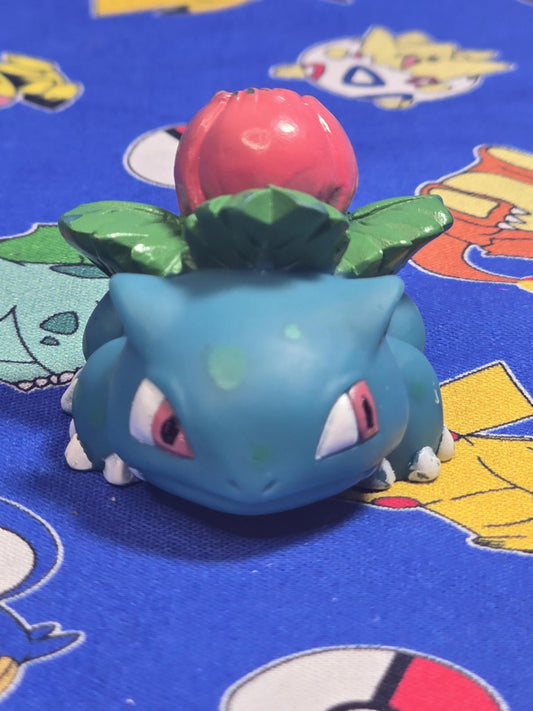 Pokemon Ivysaur Figure Finger Puppet 1997 Nintendo Bandai PVC Vintage Japan USA