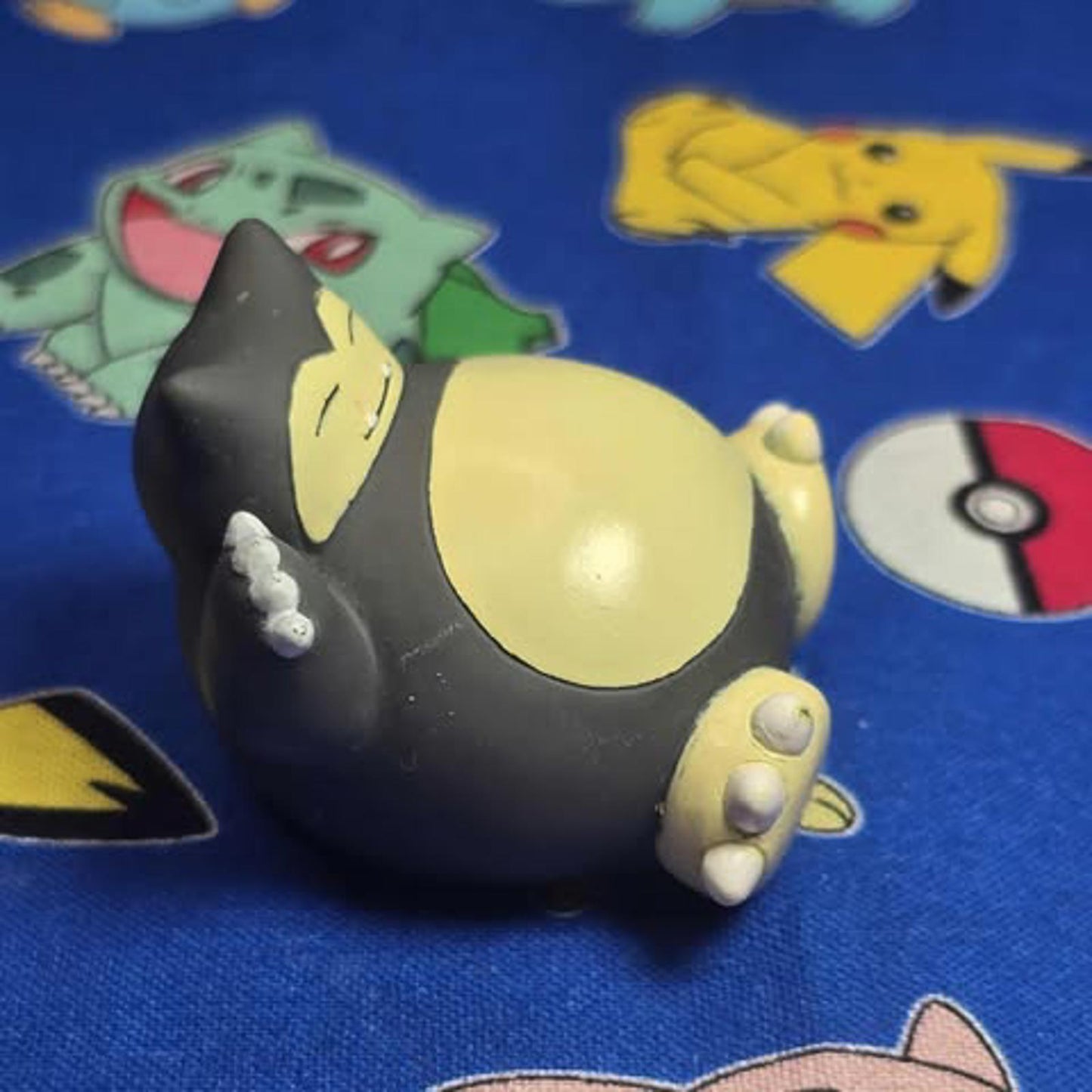 Pokemon Snorlax Figure Finger Puppet 1997 Nintendo Bandai PVC Vintage Japan USA