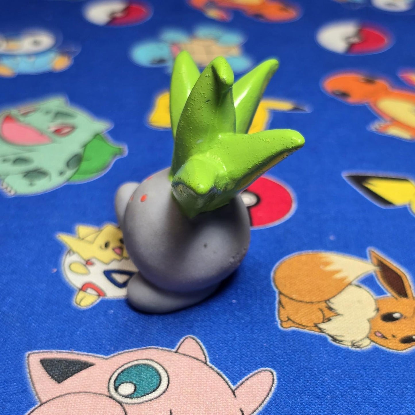 Pokemon Oddish Figure Finger Puppet 1996 Nintendo Bandai PVC Japan Vintage USA