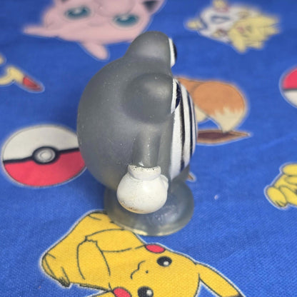 Pokemon Poliwhirl Clear Figure Finger Puppet 1996 Bandai Nintendo PVC Japan USA