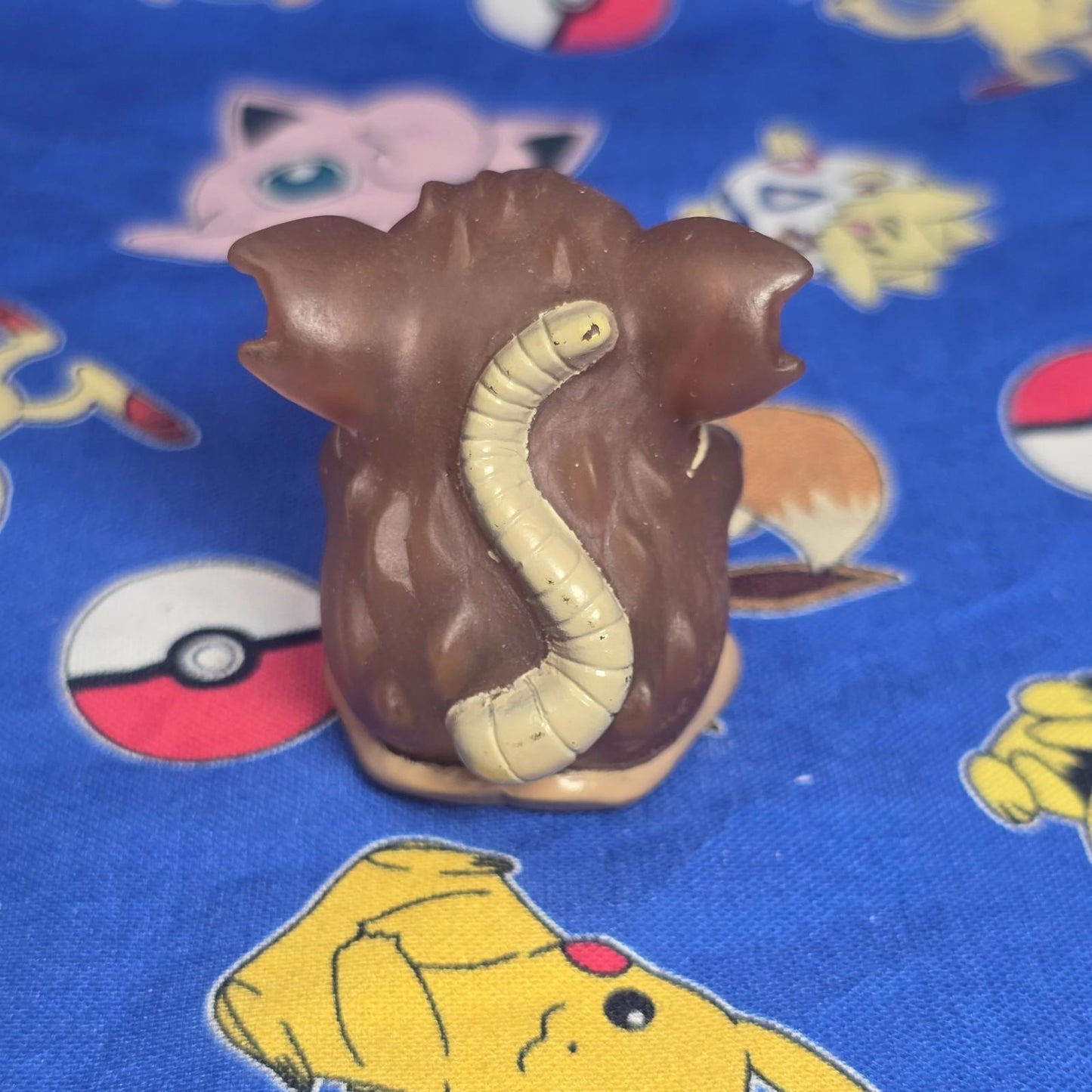 Pokemon Raticate Clear Figure Finger Puppet 1996 Nintendo PVC Bandai Japan USA