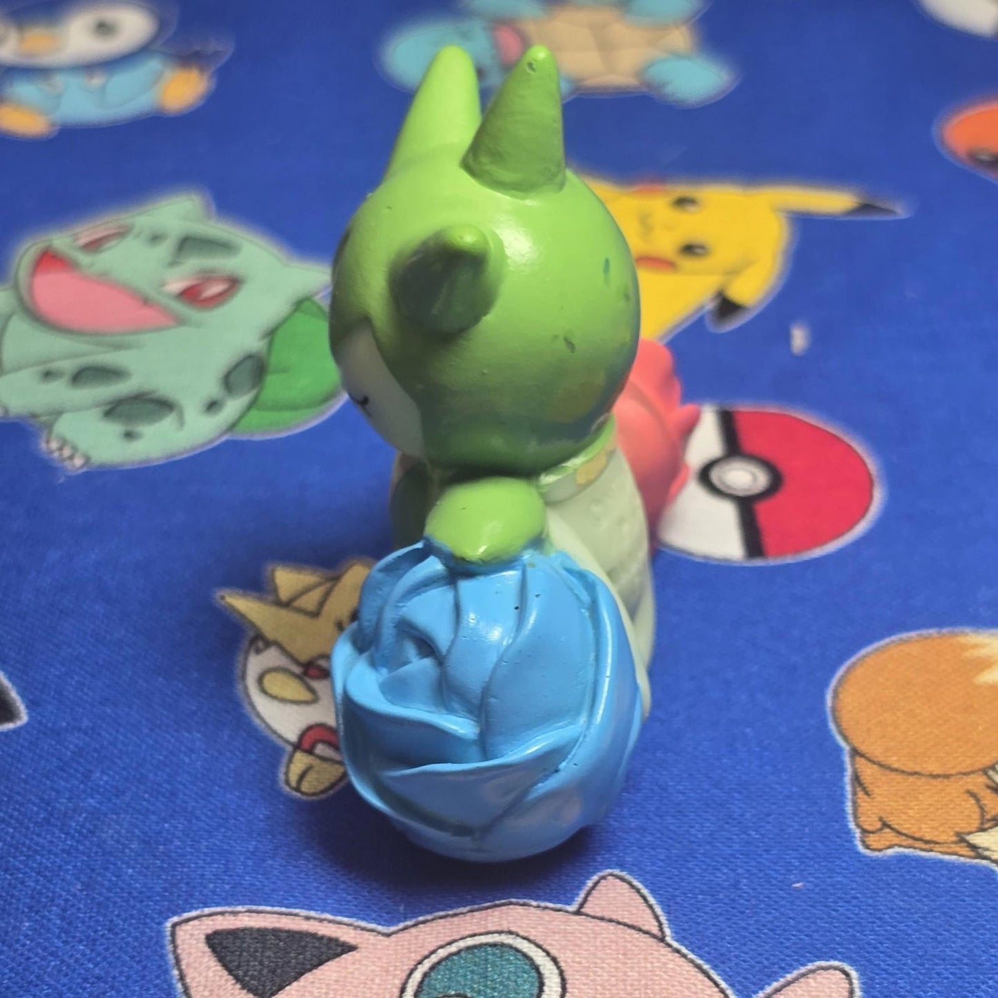 Pokemon Roselia Figure Finger Puppet 2004 Nintendo Bandai PVC Vintage Japan USA