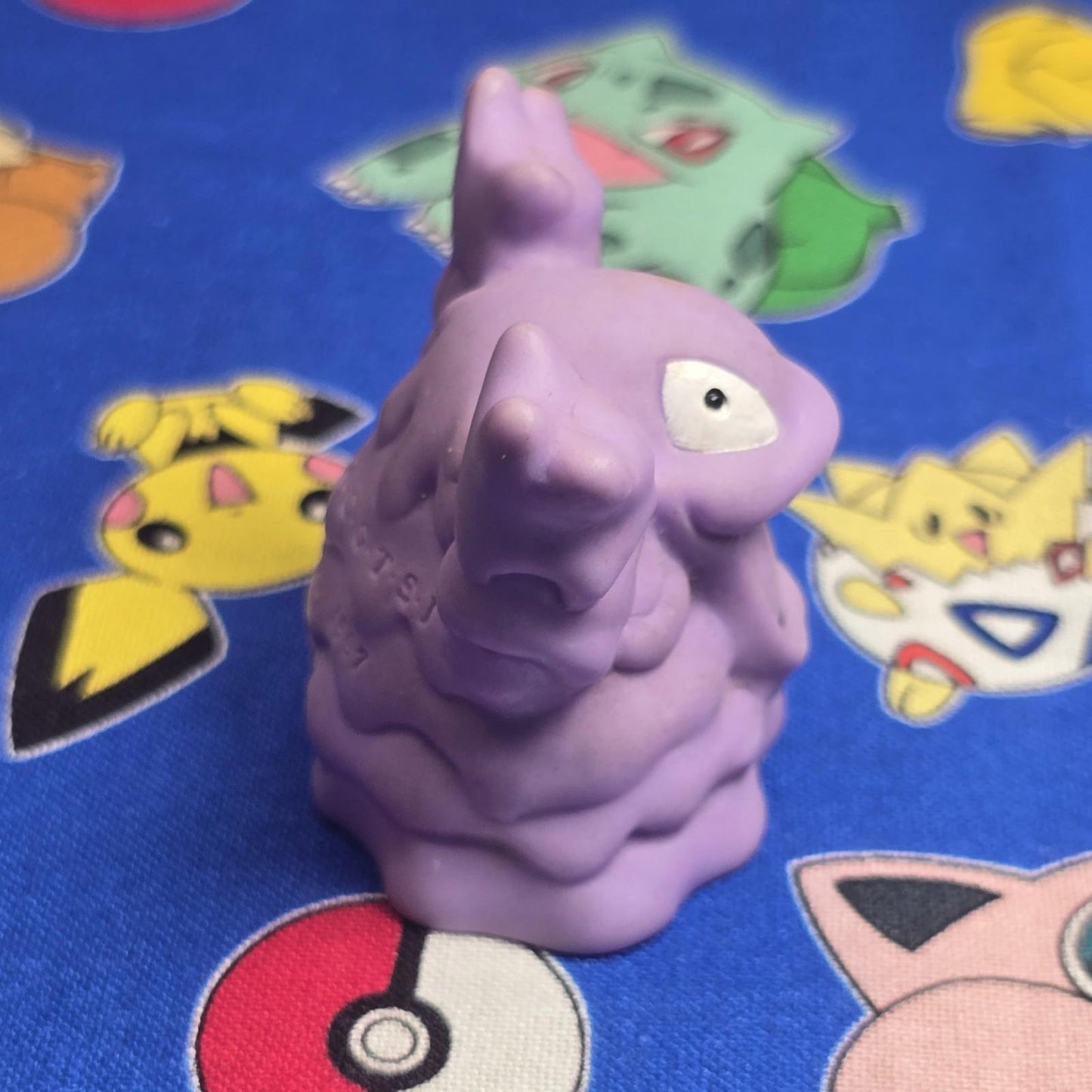 Pokemon Grimer Purple Figure Finger Puppet 1997 Nintendo Bandai PVC Vintage USA