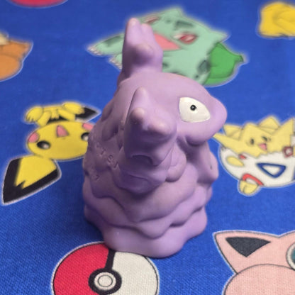 Pokemon Grimer Purple Figure Finger Puppet 1997 Nintendo Bandai PVC Vintage USA