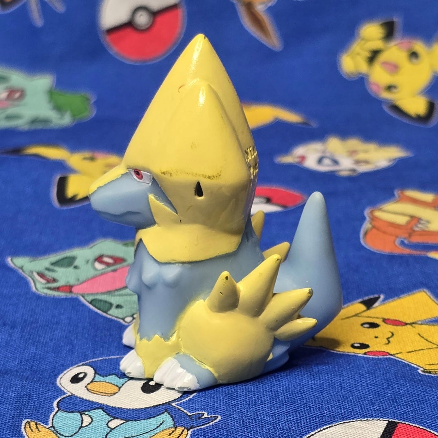Pokemon Manectric Figure Finger Puppet 2004 Nintendo Bandai PVC Vintage Japan US
