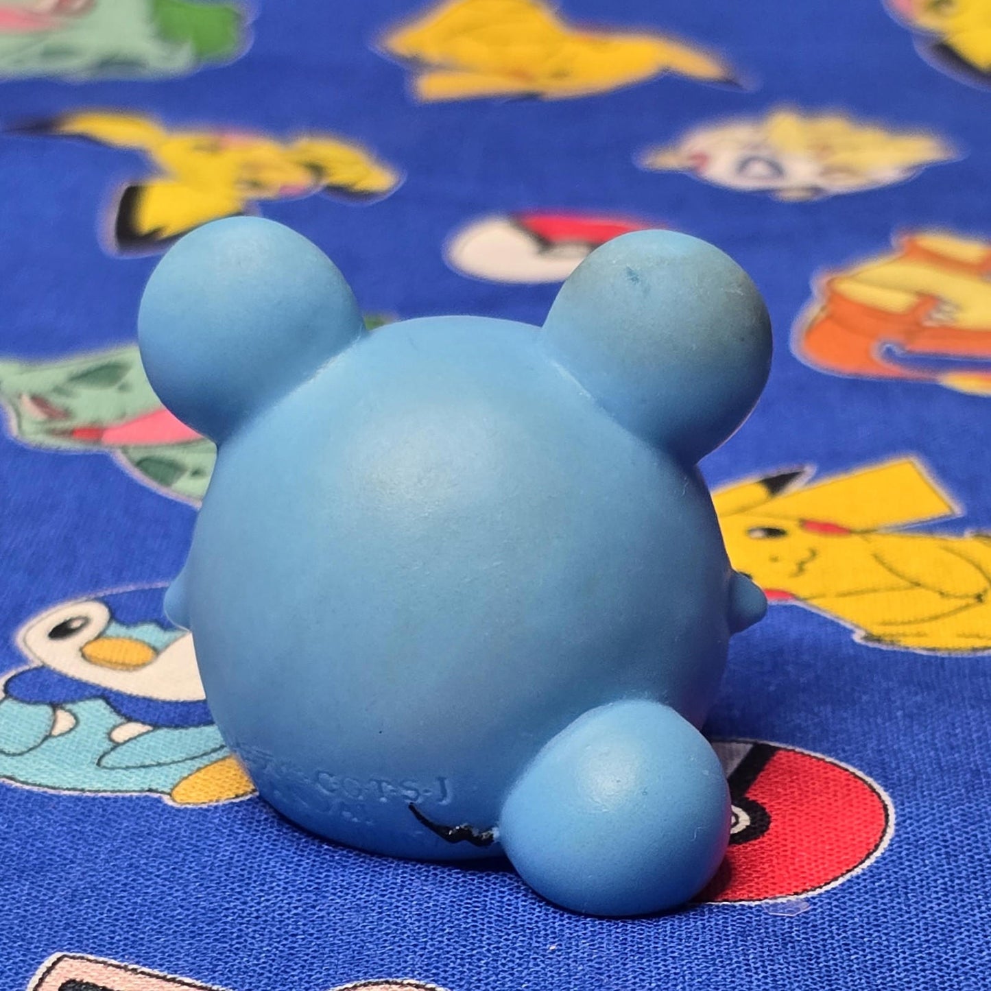 Pokemon Marill Figure Finger Puppet 1999 Nintendo Bandai PVC Vintage Japan USA