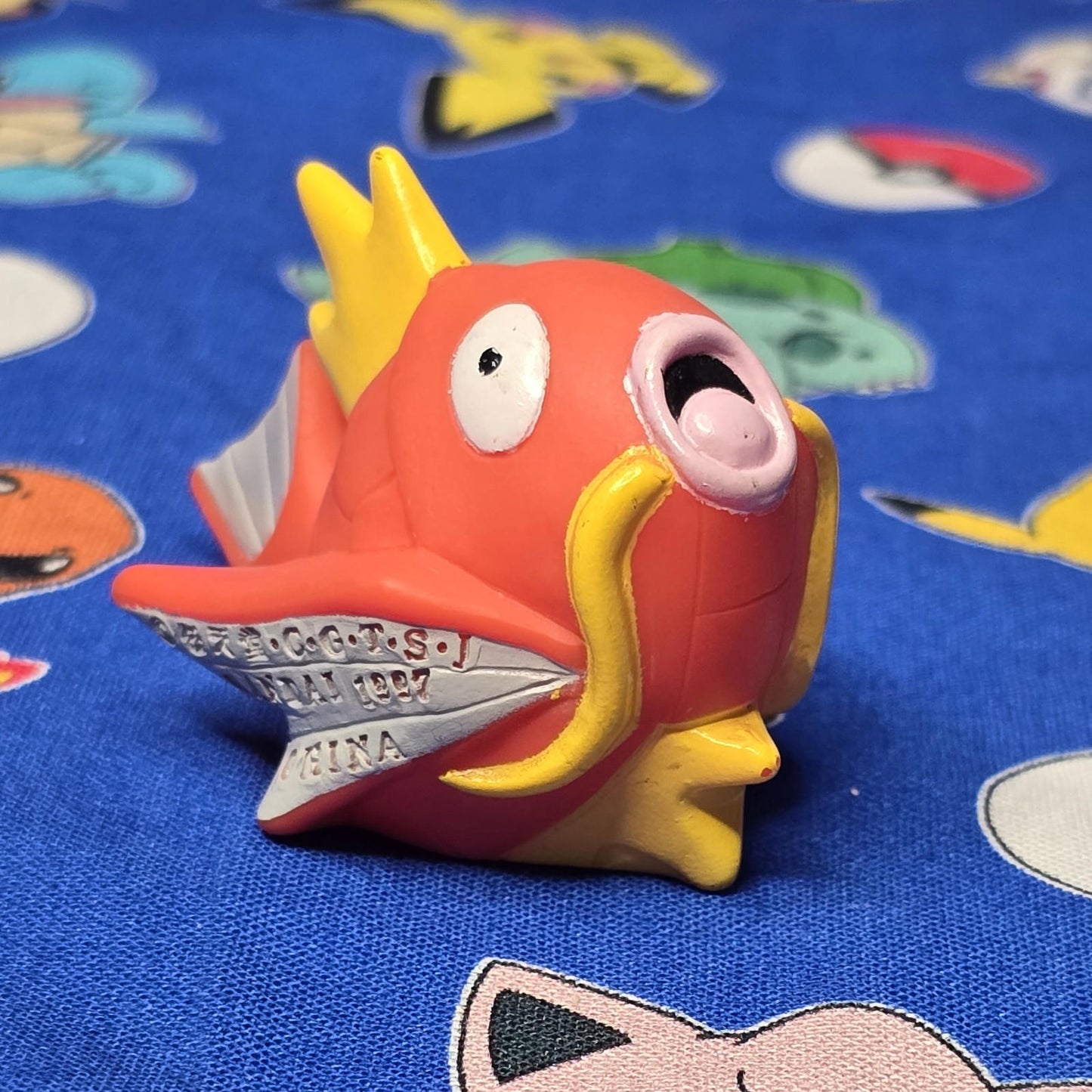 Pokemon Magikarp Figure Finger Puppet 1997 Nintendo Bandai PVC Vintage Japan USA
