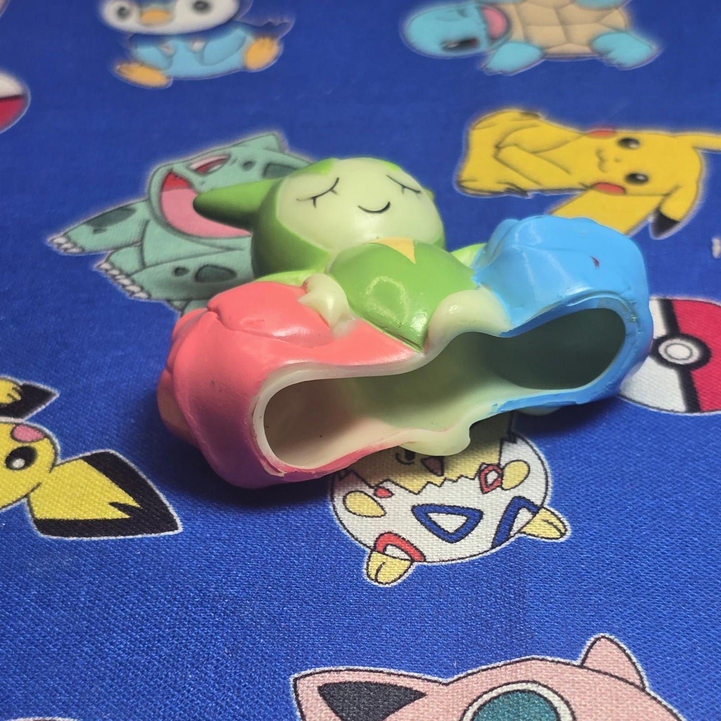 Pokemon Roselia Figure Finger Puppet 2004 Nintendo Bandai PVC Vintage Japan USA