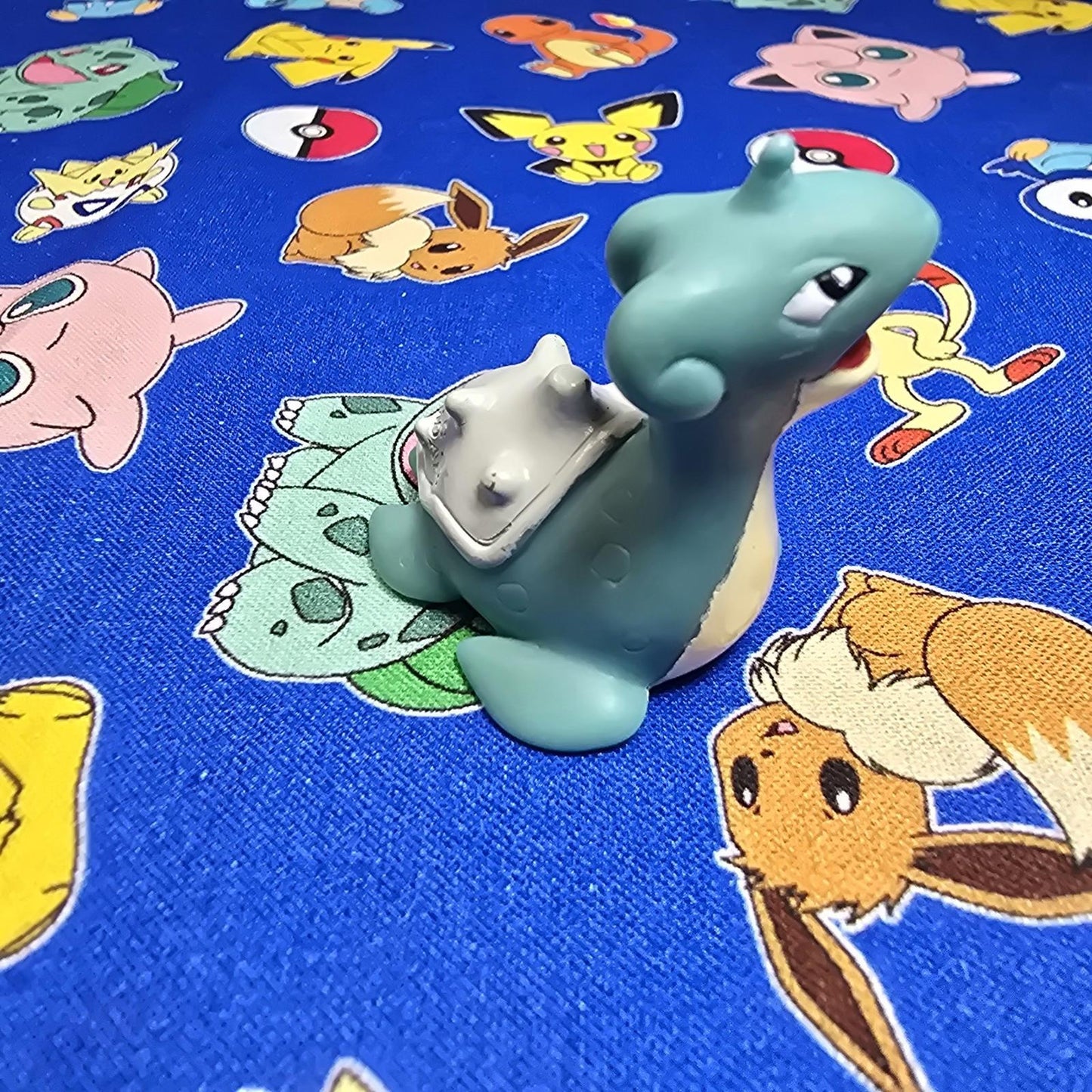 Pokemon Lapras Figure Finger Puppet 1996 Nintendo Bandai Vintage PVC Japan USA