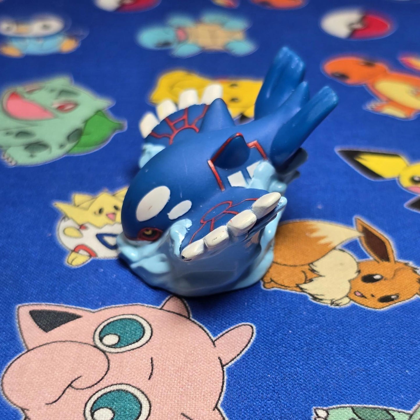 Pokemon Kyogre Figure Finger Puppet 2006 Nintendo PVC Japan Bandai USA Seller