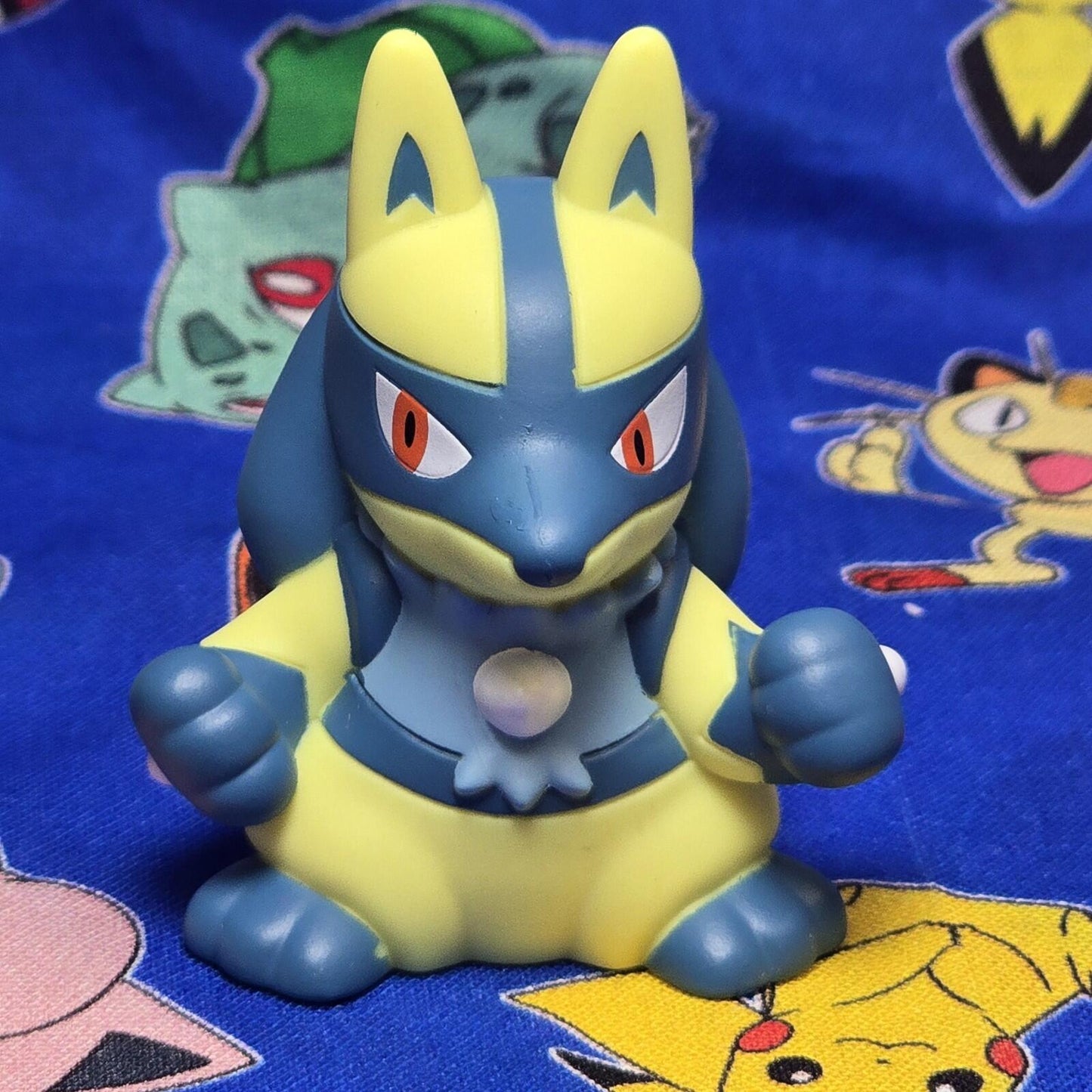 Pokemon Shiny Lucario Figure Finger Puppet 2025 Nintendo PVC Bandai Japan USA