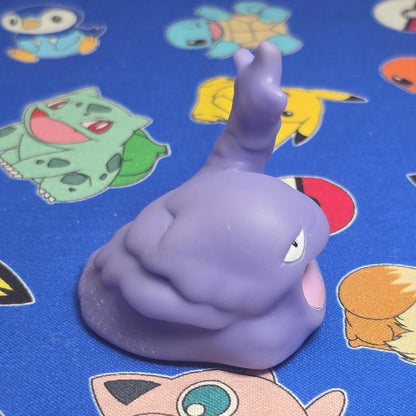 Pokemon Muk Pink Figure Finger Puppet 1998 Nintendo Bandai Vintage PVC Japan USA