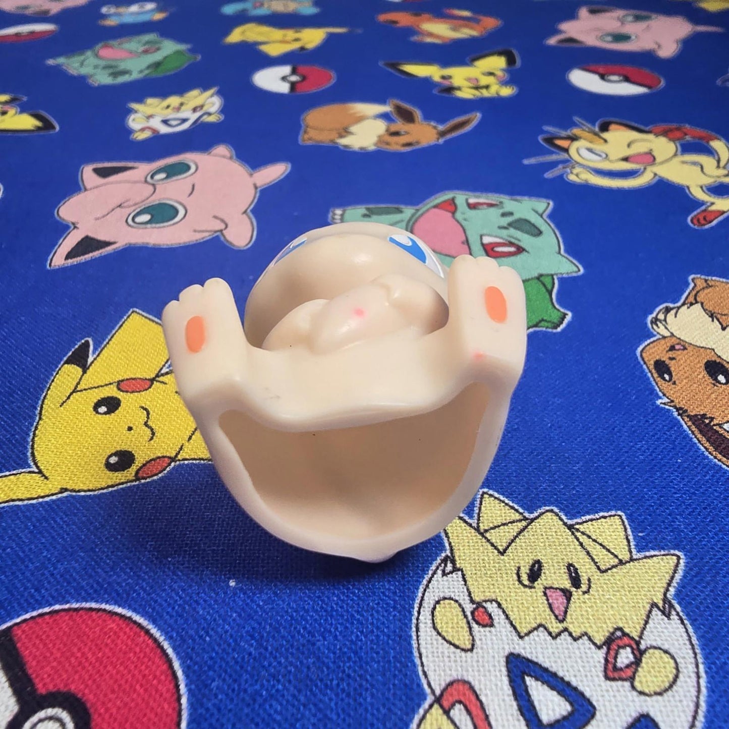 Pokemon Mew Figure Finger Puppet 2008 Nintendo Bandai Vintage Japan USA Seller