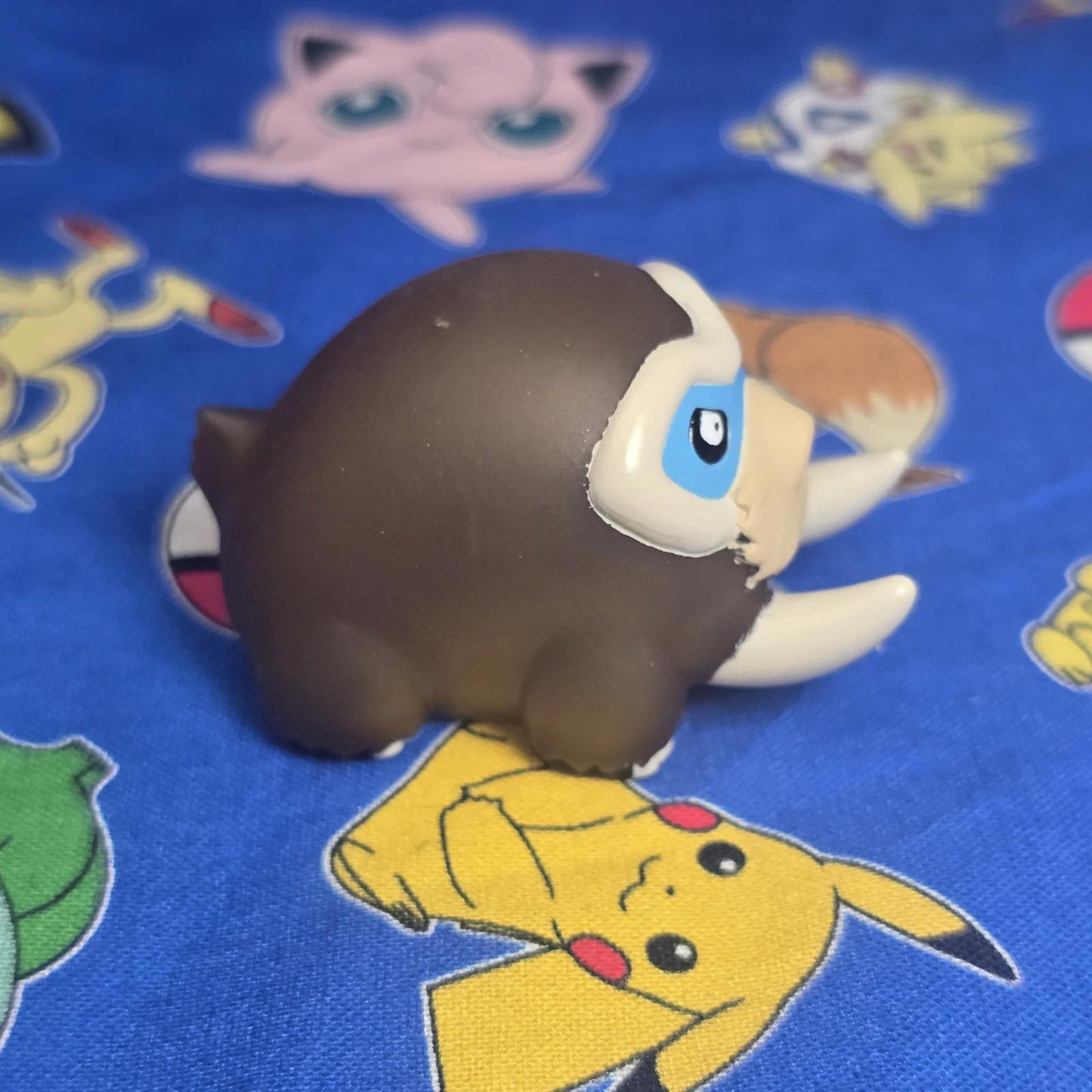 Pokemon Mamoswine Clear Figure Finger Puppet 2008 Nintendo Bandai Japan PVC USA