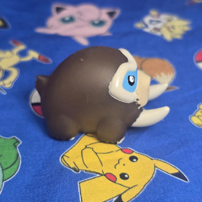 Pokemon Mamoswine Clear Figure Finger Puppet 2008 Nintendo Bandai Japan PVC USA