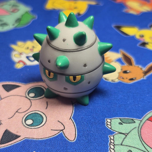 Pokemon Ferroseed Figure Finger Puppet 2012 Nintendo Bandai PVC Japan USA Seller
