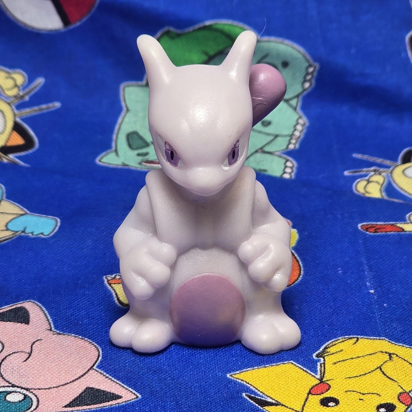 Pokemon Mewtwo Metallic Figure Finger Puppet 2013 Nintendo Bandai PVC Japan USA