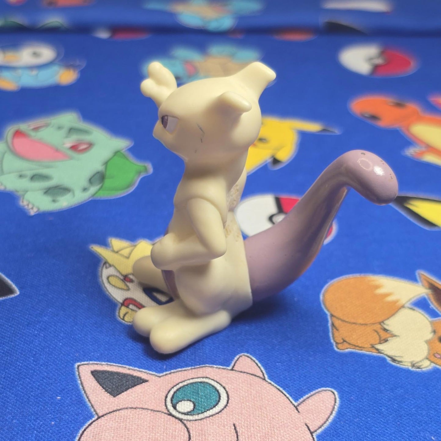 Pokemon Mewtwo Figure Finger Puppet 1998 Nintendo Bandai PVC Vintage Japan USA